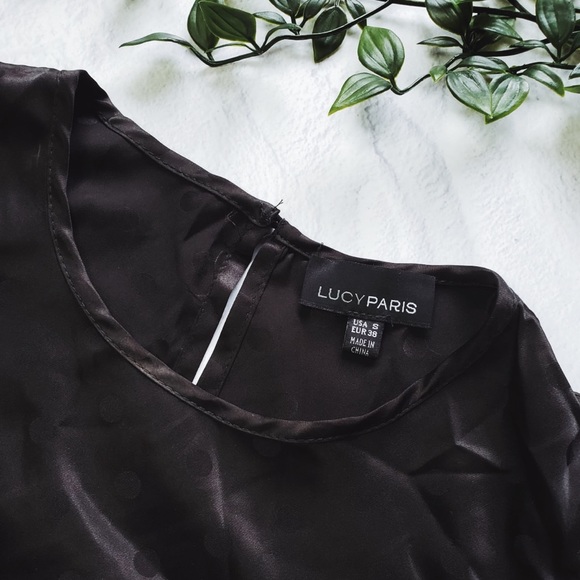 Lucy Paris
Coco Puff-Sleeve Polka Dot Top - Picture 4 of 7